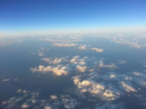 Ausblick vom Flug nach Dehli