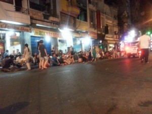 Nachts auf der Bui Vien Road