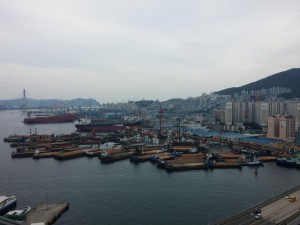Blick auf einen Teile des Hafens