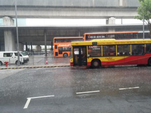 Hongkong begrüsst mich mit viel Regen