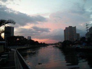 Manila im Sonnenuntergang