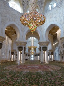 In der Scheich Zayed Moschee Abu Dhabi