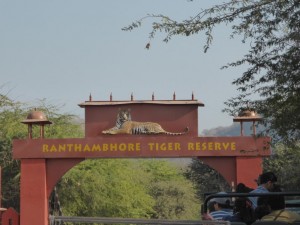 Einfahrt zum Nationalpark in Ranthambore