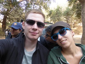 Sandra und ich auf Safari
