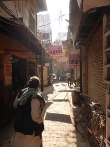 Die kleinen Gassen in Varanasi