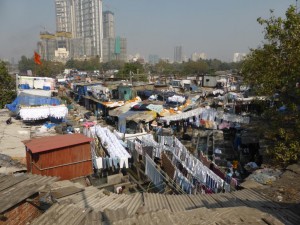 Wäschereiviertel in Mumbai