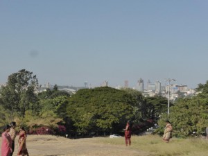 Aussicht auf die Skyline von Bangalore