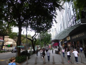 Die Einkaufsstraße Orchard Road
