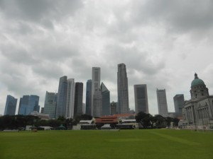 Die Skyline von Singapore