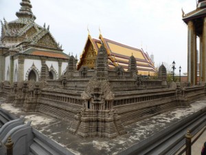 Im Großen Palast - Modell von Angkor Wat