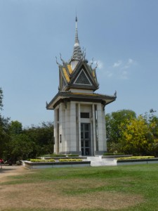 Der Gedenk Stupa in den Killing Fields