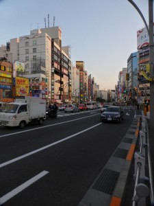 Typisches Stadtbild von Tokyo