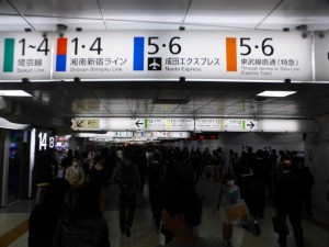 Bahnhof Shibuya - hier ist immer viel los