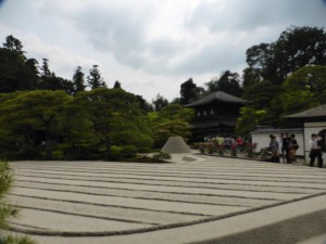 Der Garten im Ginkakujicho Tempel