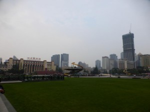 Der Tianfu Square in Chengdu