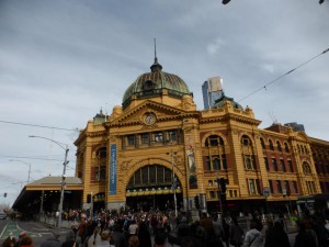 Der Bahnhof in Melbourne