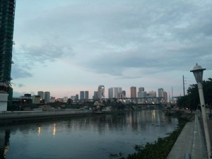 Manila im Sonnenuntergang