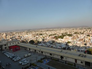 Blick auf Udaipur vom City Palace