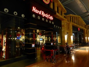 Der Kinderwagenparkplatz des Hard Rock Cafes