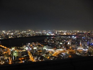 Blick auf Osaka vom Umeda Sky Building
