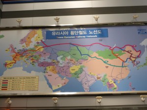 Das Bahnnetz in Eurasien