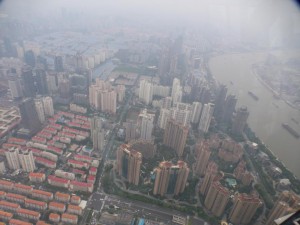Blick vom Der Shanghai World Financial Tower