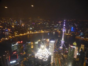 Blick vom Der Shanghai World Financial Tower