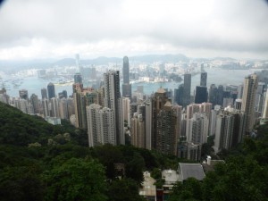 Blick auf Hongkong vom Victoria Peak