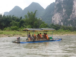 Floßfahrt auf dem Li Fluss